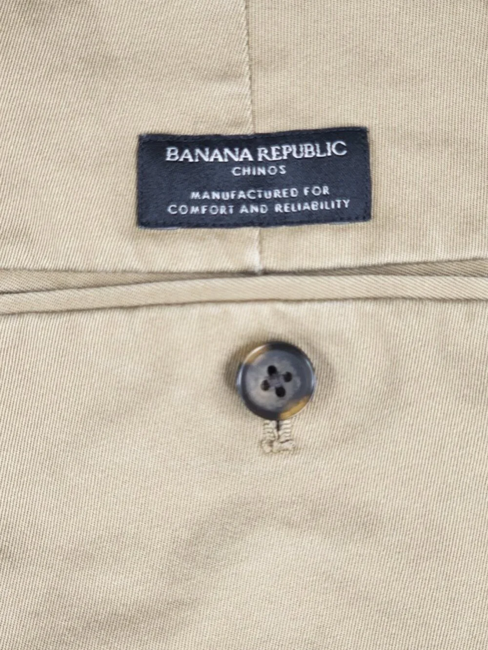 Banana Republic Mens 30x32 Tan Beige Aiden Chino Performance Comfort Pants EX